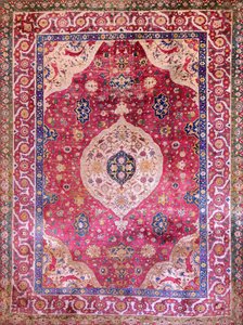 The Rothschild Small Silk Medallion Carpet by Unbekannt Unbekannt